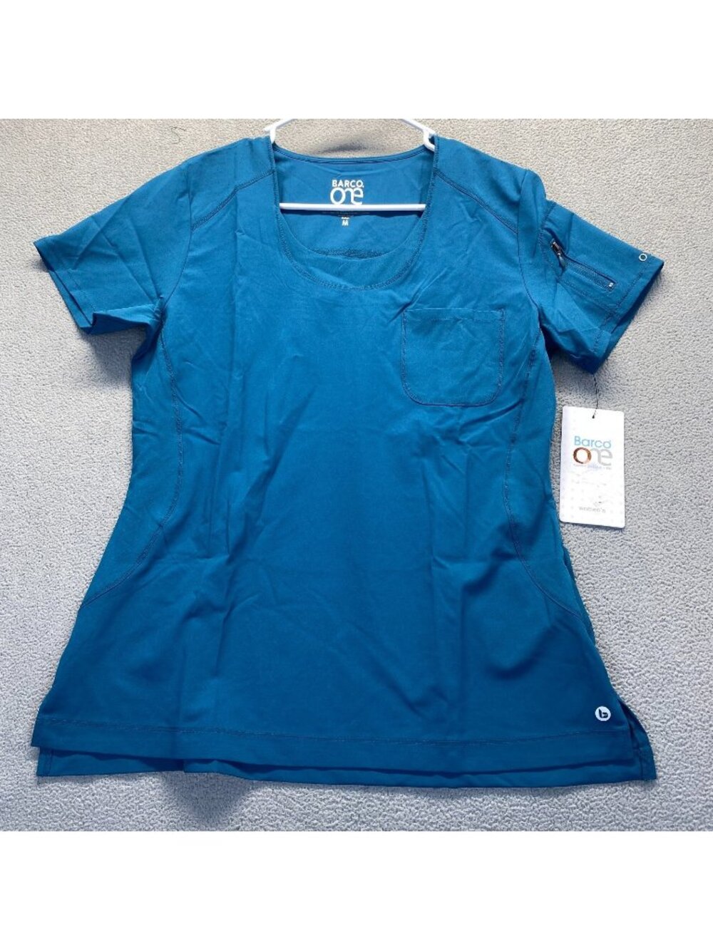 Barco One Sporty Bahama Scrub M  BOT142 Zip Arm Pocket NEW